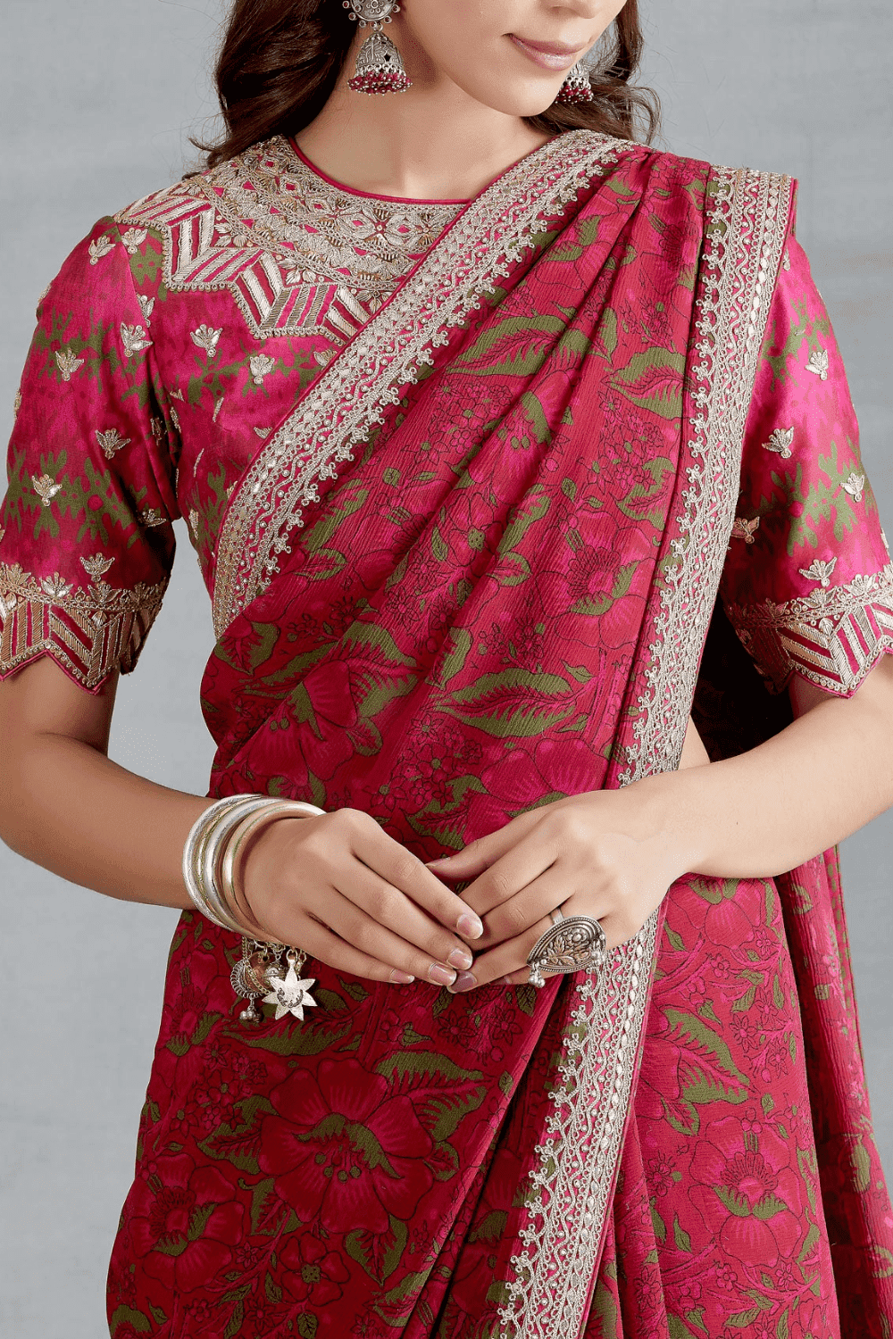Marodi Saree Work With Blouse