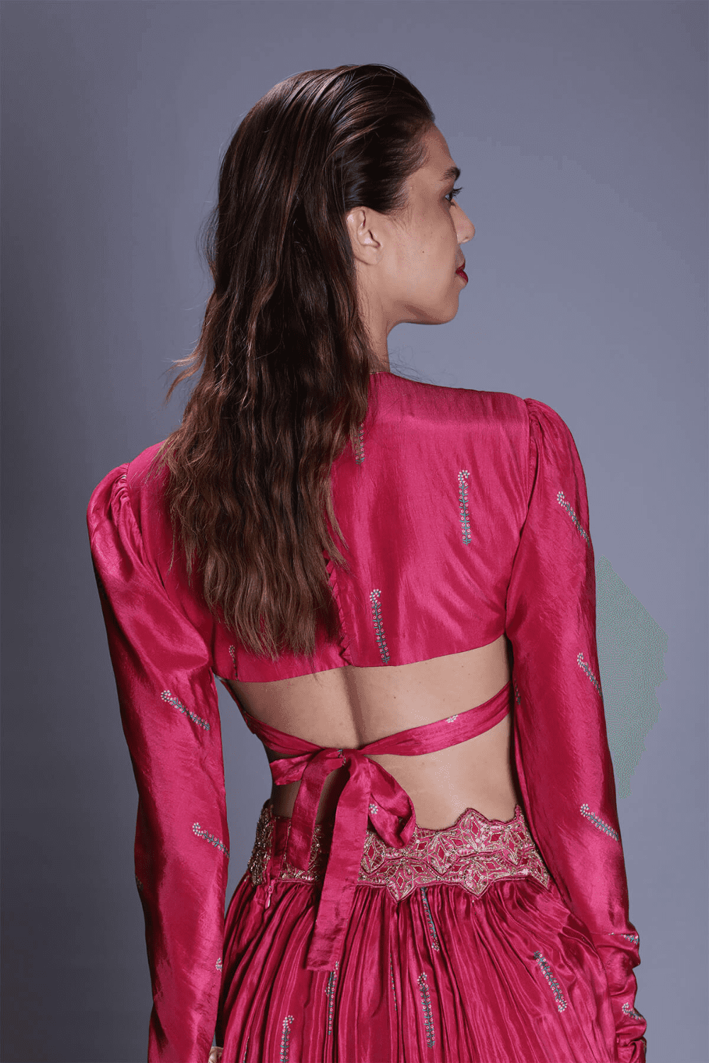 Rapture Rose Top With Crushed Skirt