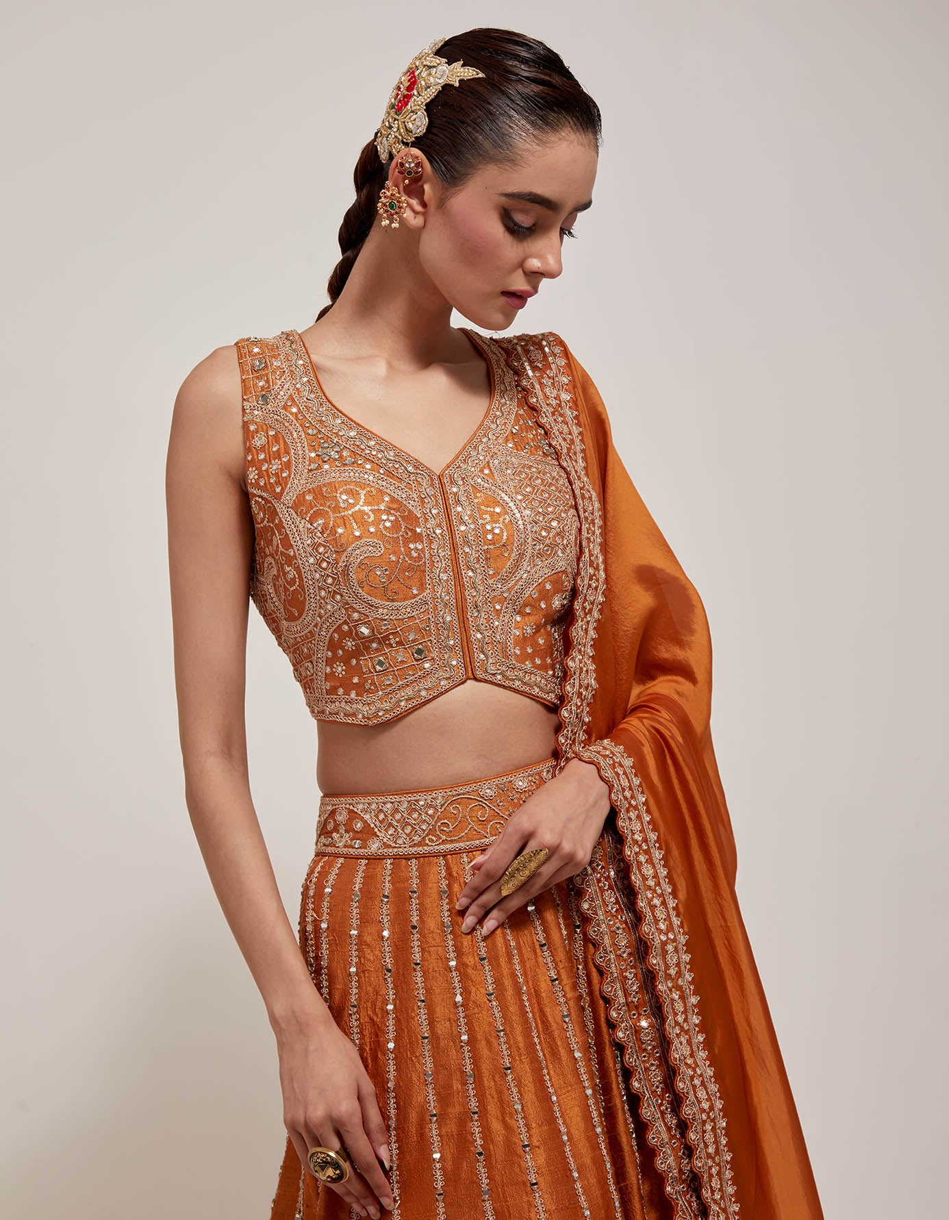 Sarso Lehenga Set