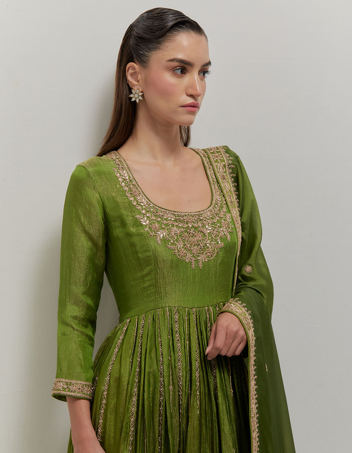Kacha Aam Anarkali Set