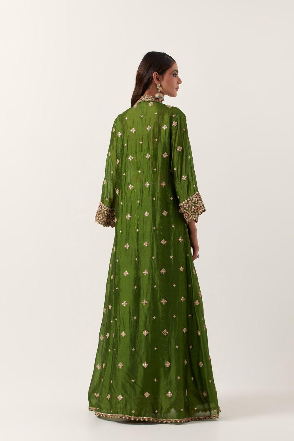 Pickle Green Cape Set