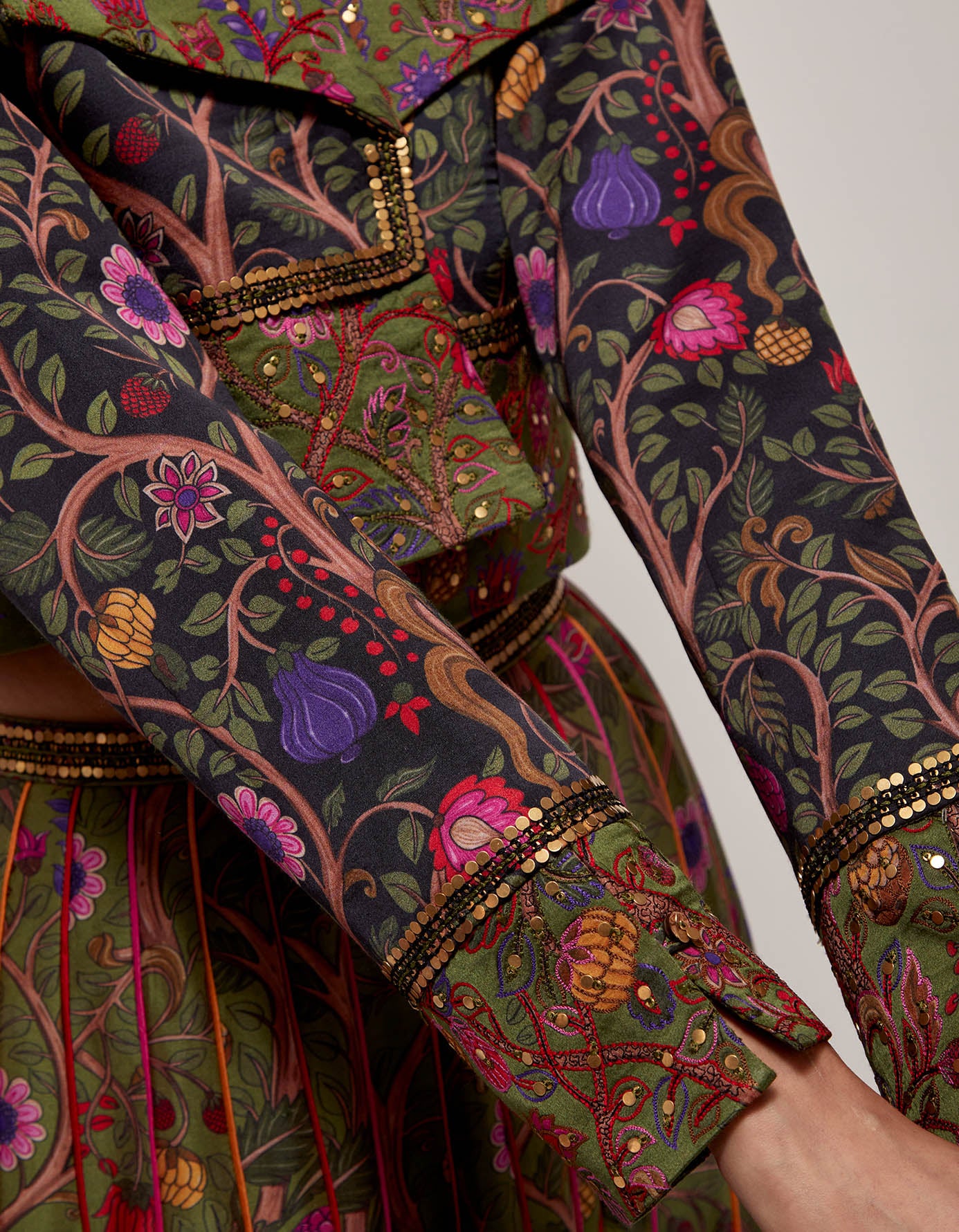 Jacket with skirt set