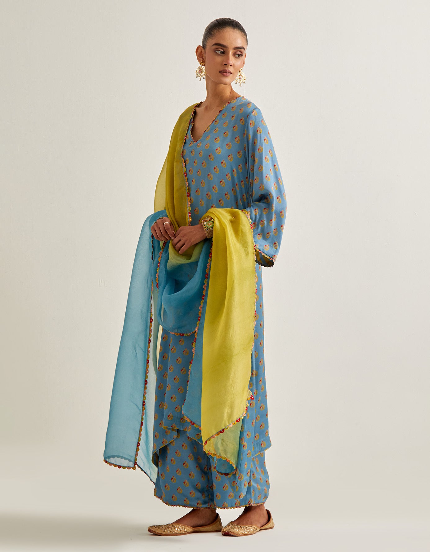 Kaftaan Kurta Set