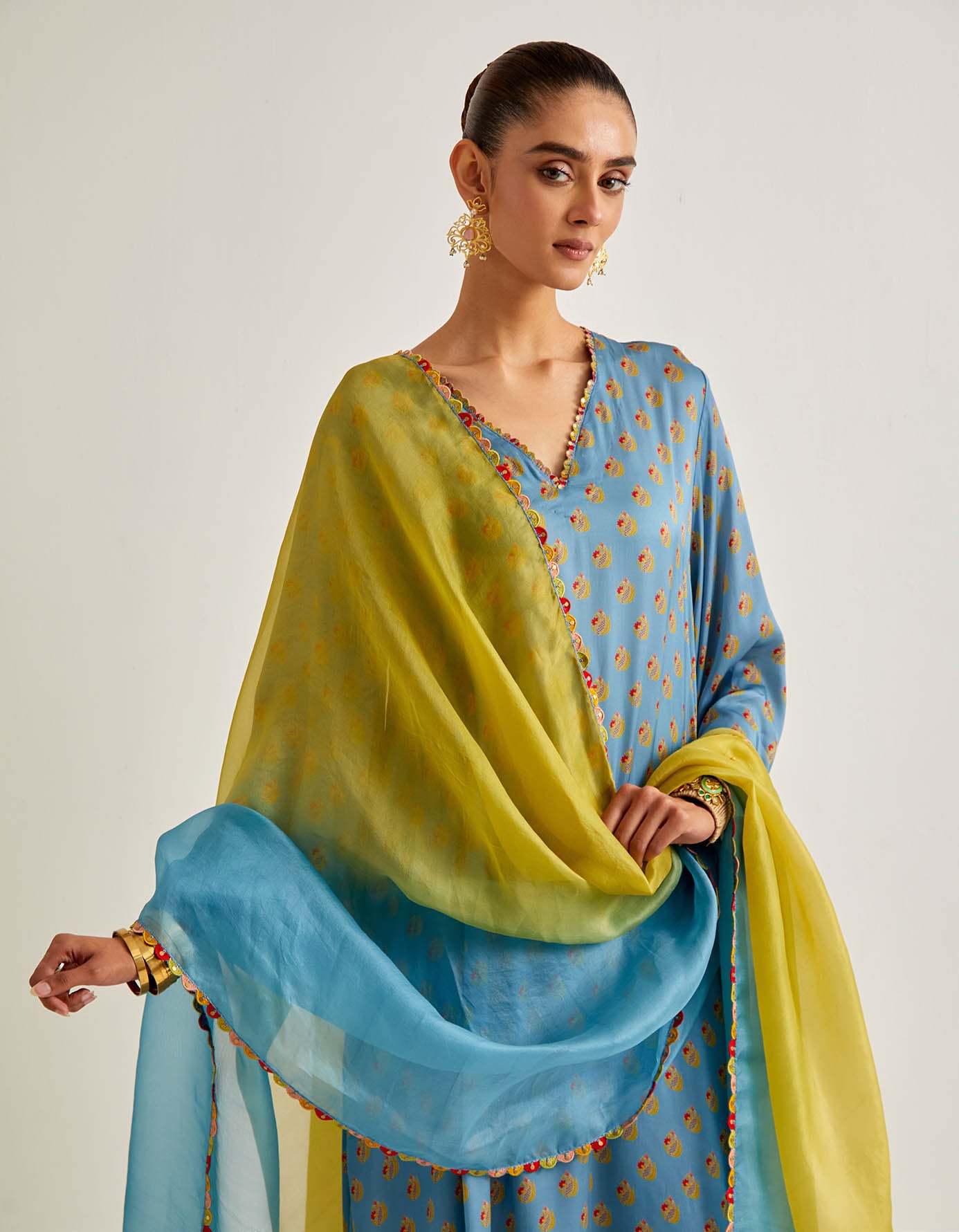 Kaftaan Kurta Set