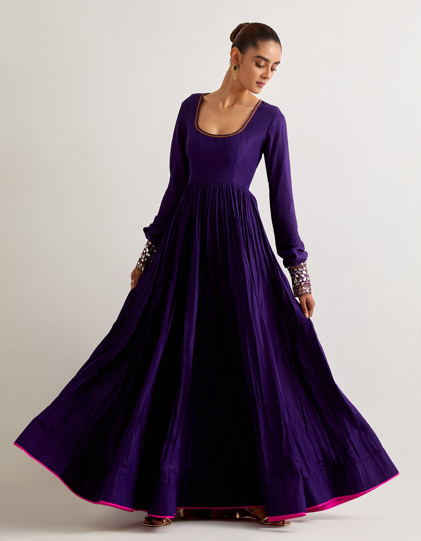 Baigani Koti Anarkali Set