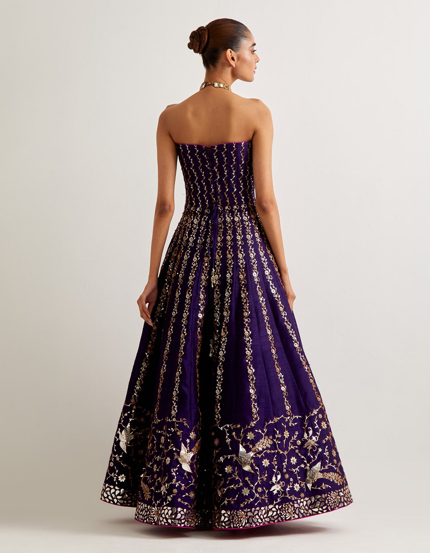 Baingani Off Shoulder Anarkali