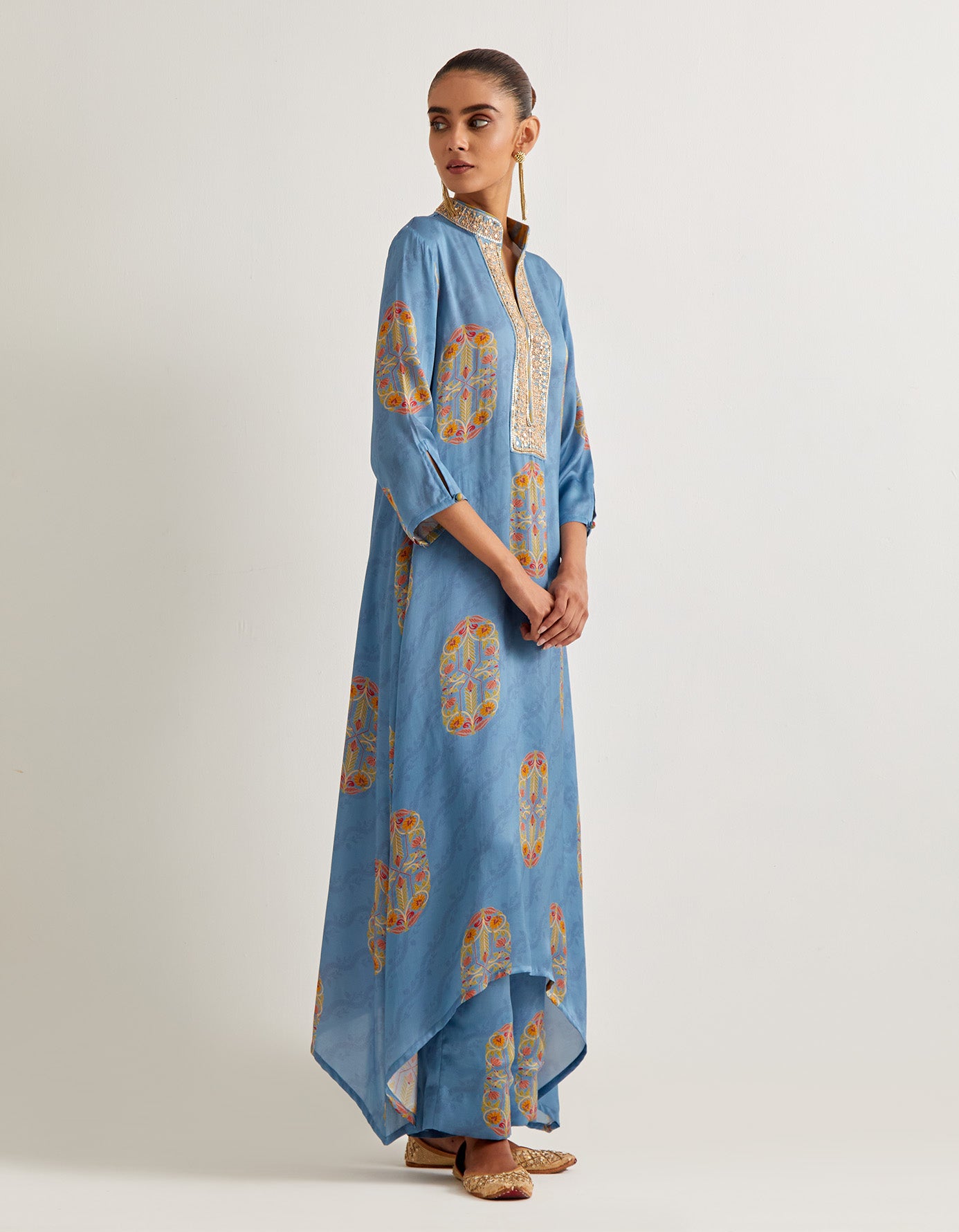 Mist blue Kaftaan Tunic Set