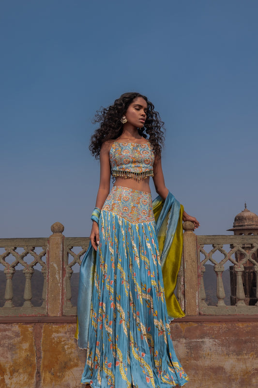 Allure Tassel Top and skirt