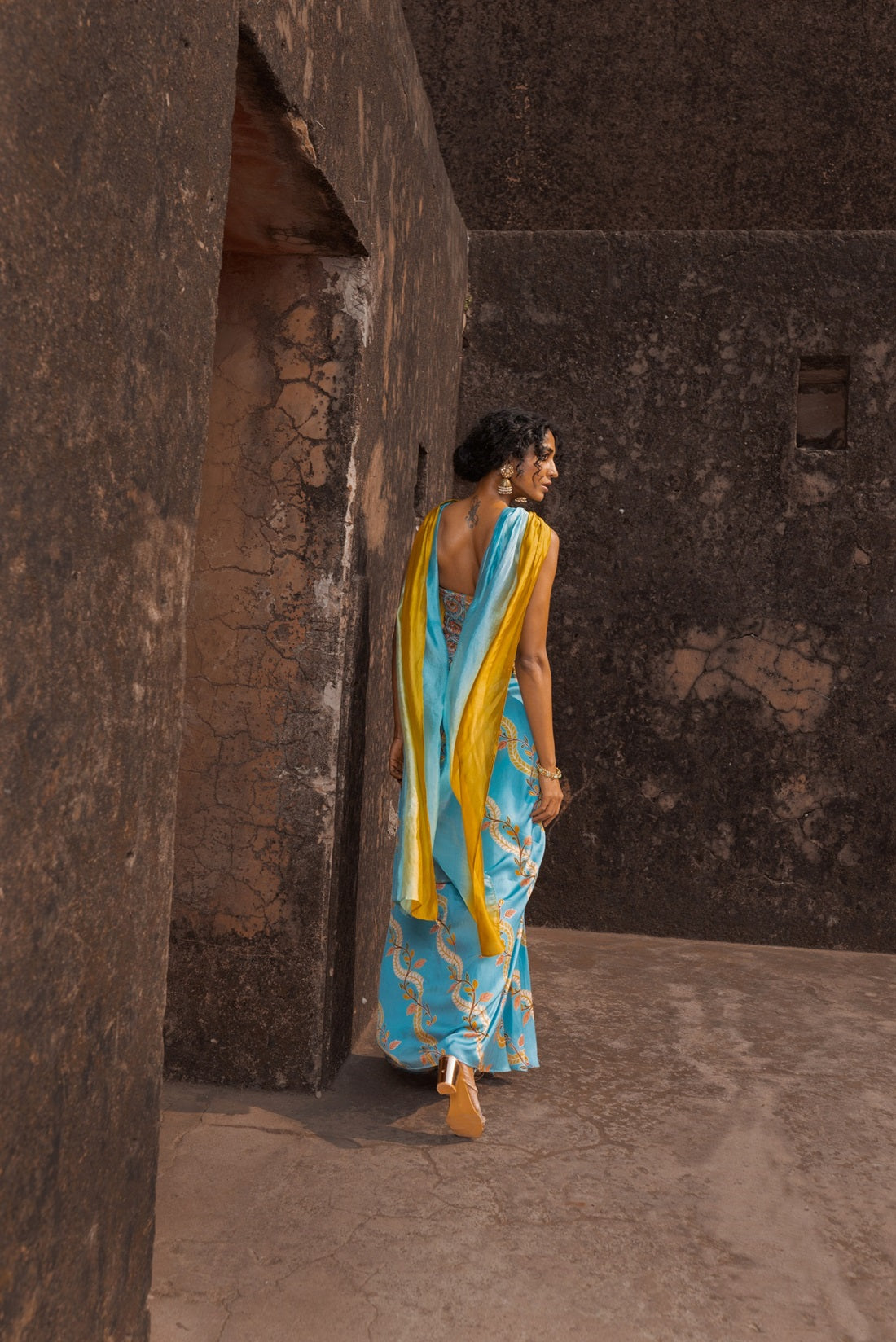 Noor drape skirt and corset