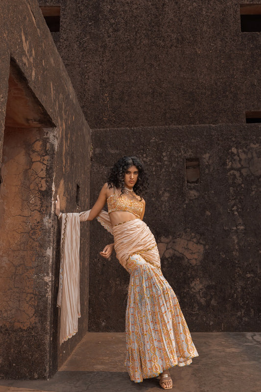 Noor Gharara Saree Set