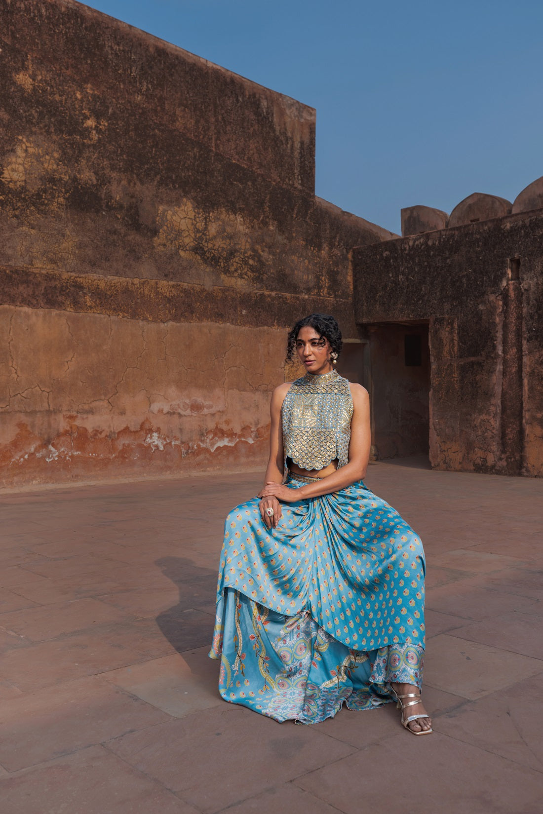 Mist Top and Skirt Set