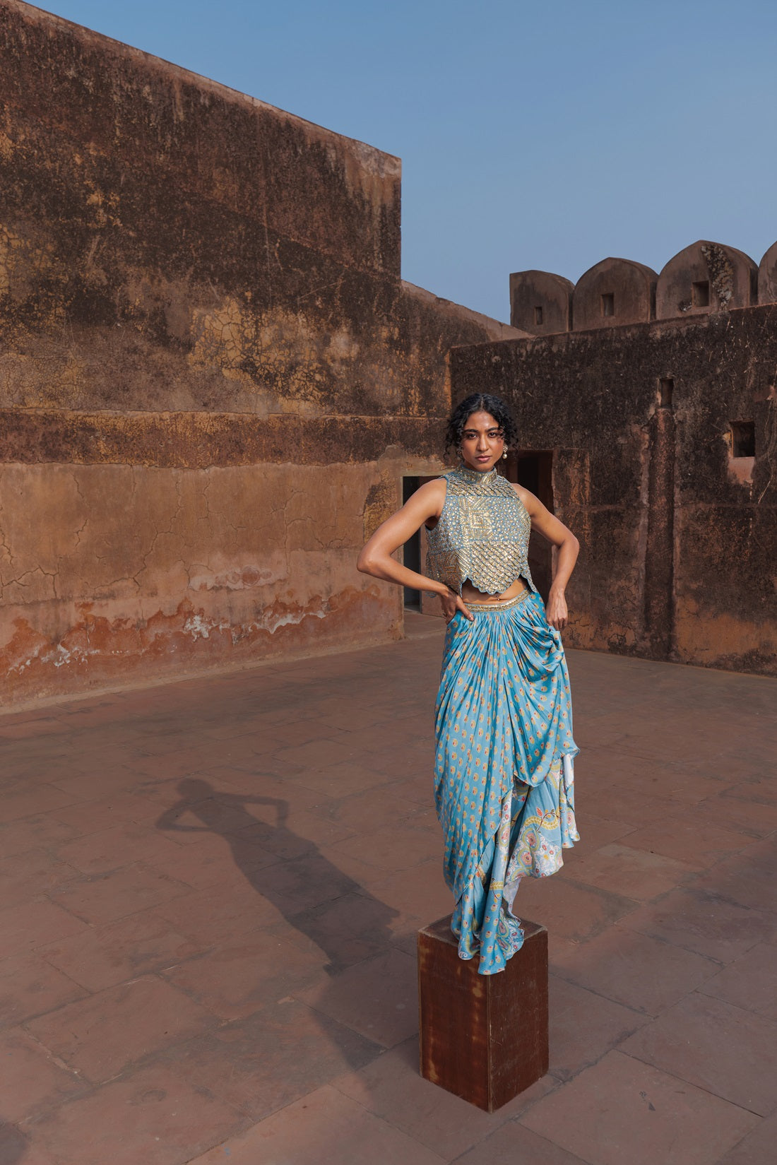 Mist Top and Skirt Set