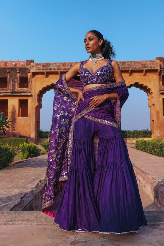 The Gharara Saree set