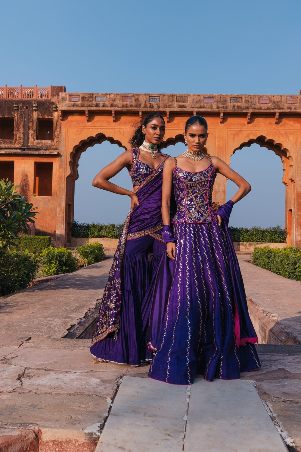 Baingani Chadi Lehenga set