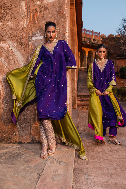 Baingani Kurta set