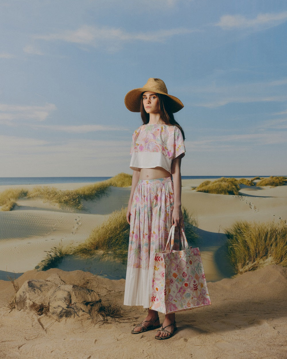 Printed Skirt Set