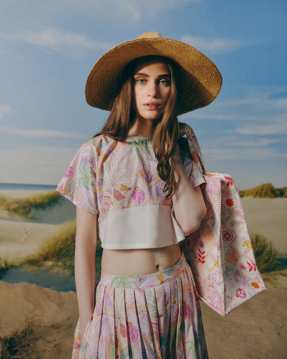 Printed Skirt Set