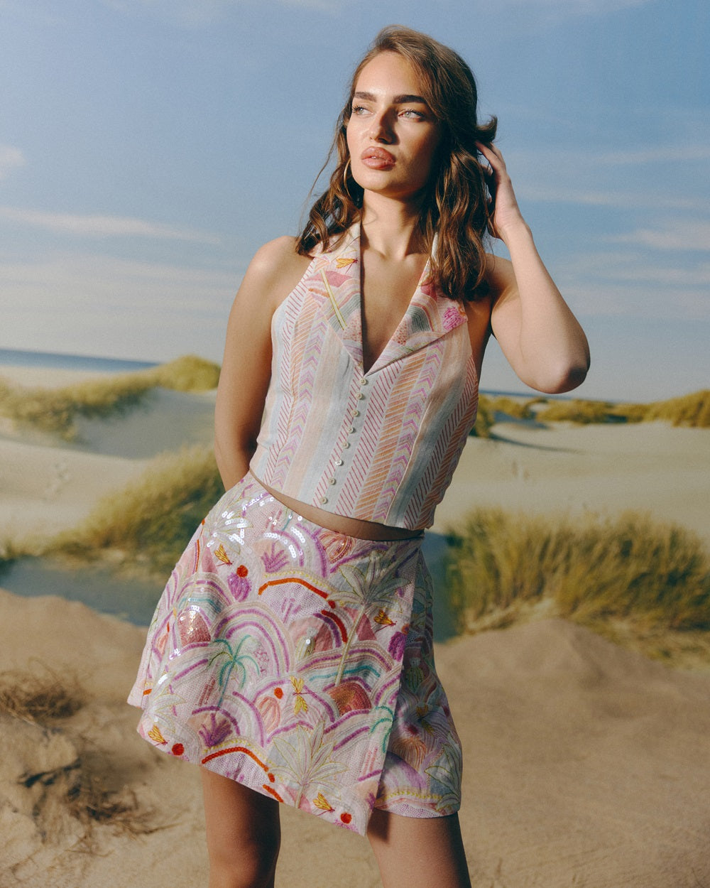 Linen Halter Top