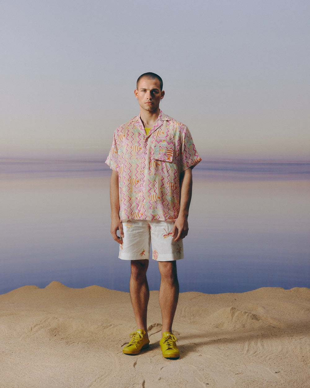 Satin Embroidered Shirt
