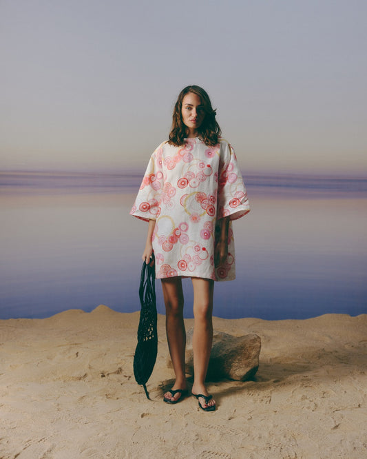 Pomegranate Linen Dress