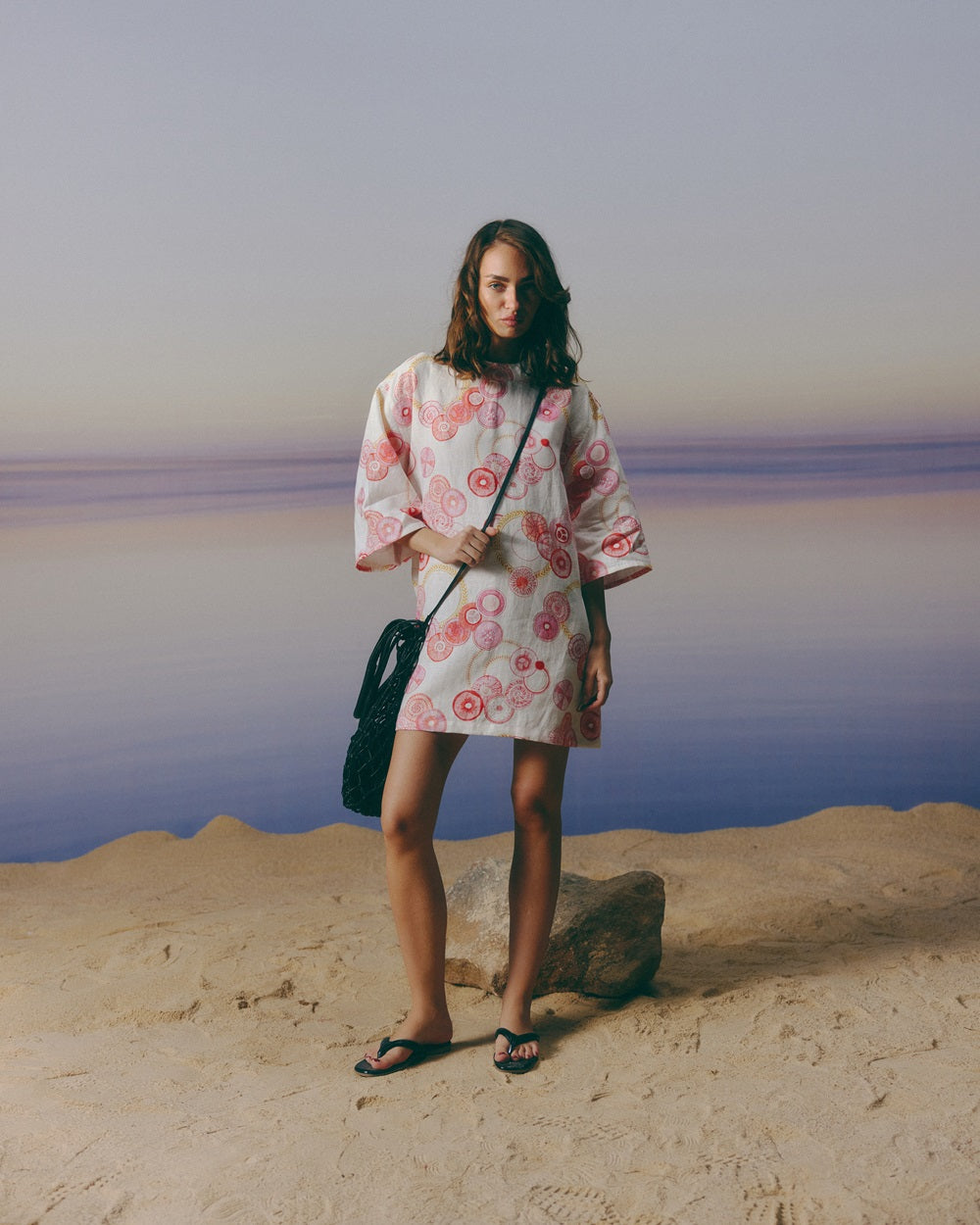 Pomegranate Linen Dress