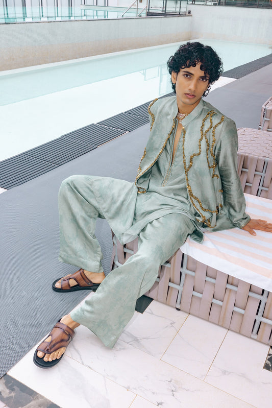 Sage Green Moh Bundi Set