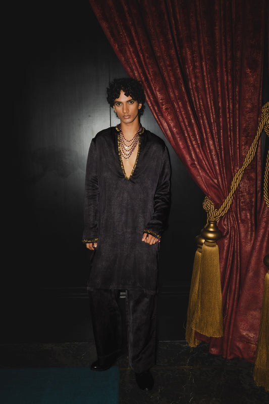 Black Kurta Set