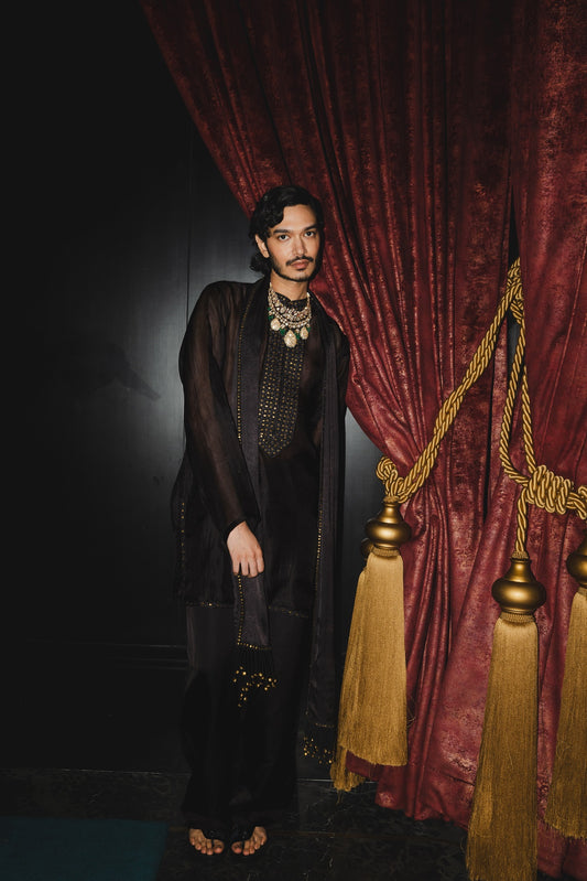 Black Kurta Set