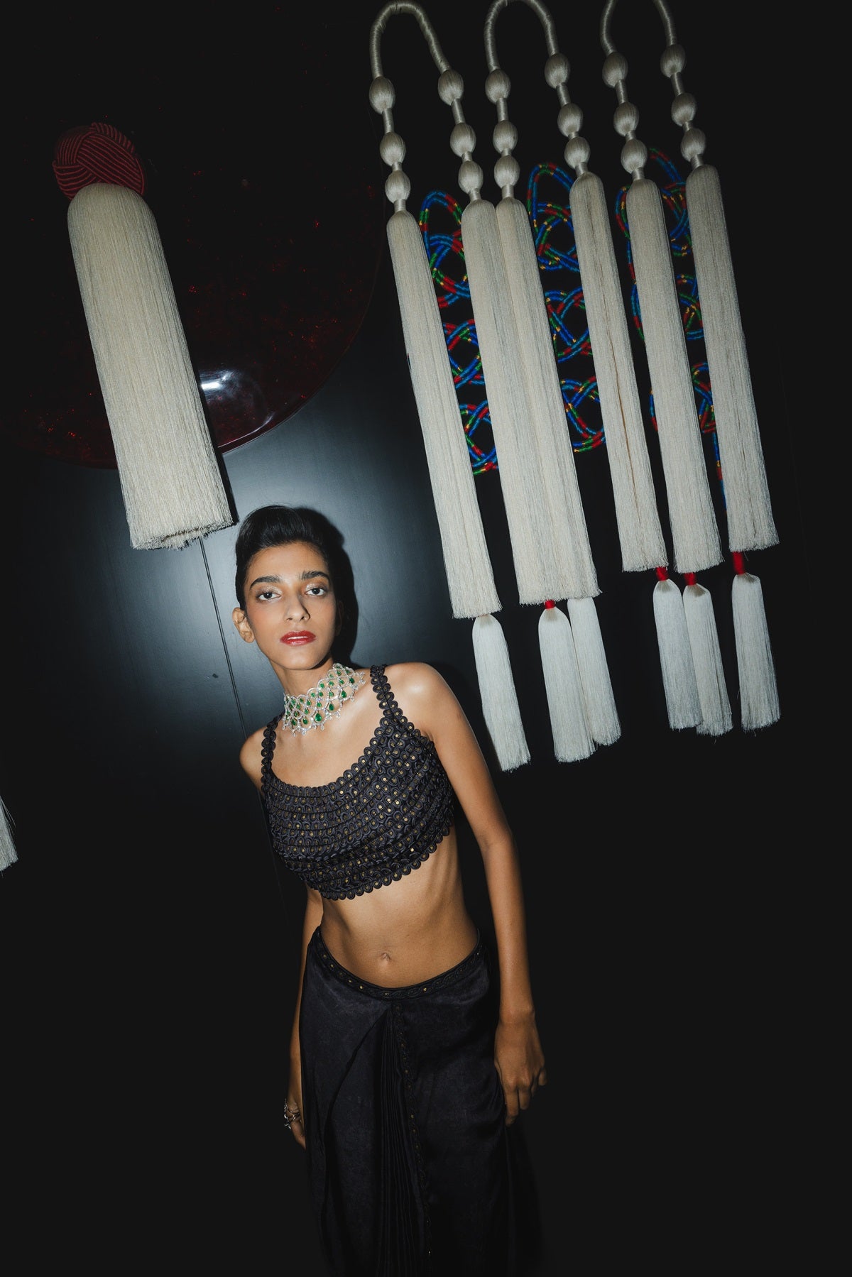 Drape Skirt Set