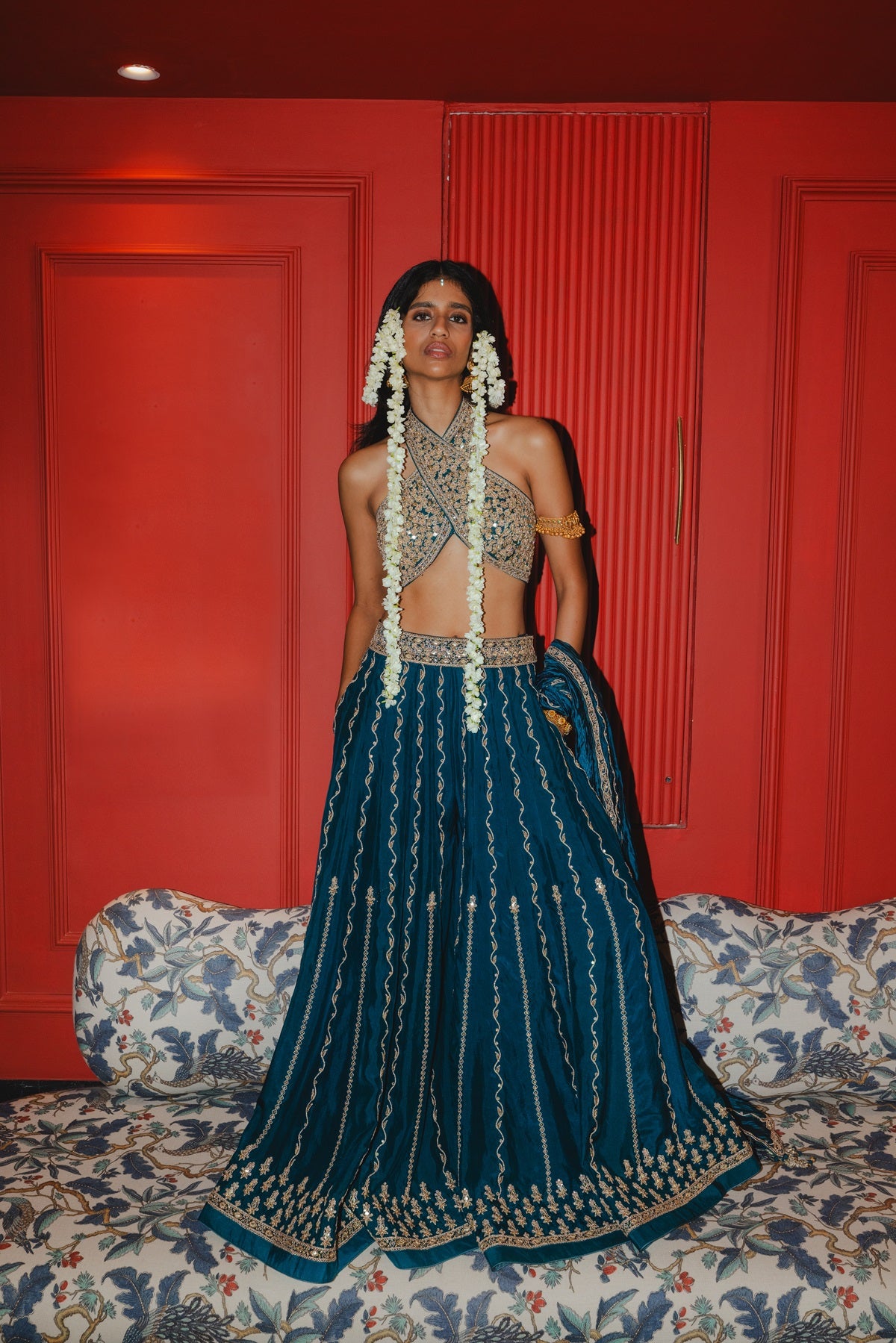 Teal Sharara Set