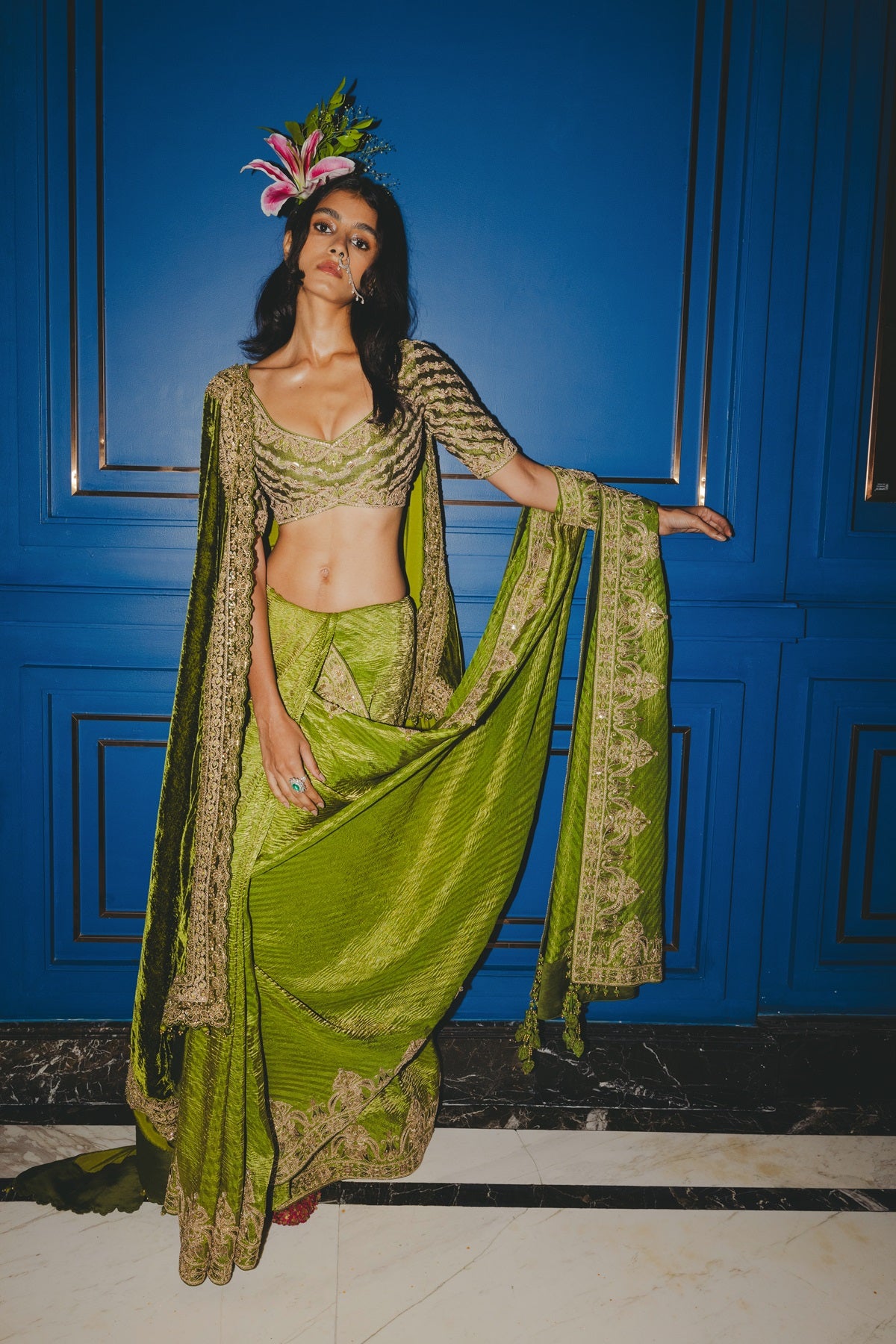 Classic Tissue Saree set