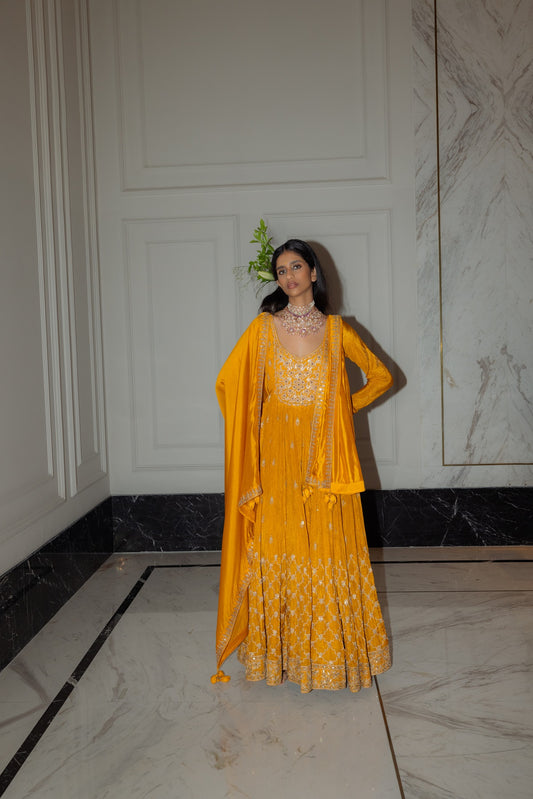 Sarso Anarkali set
