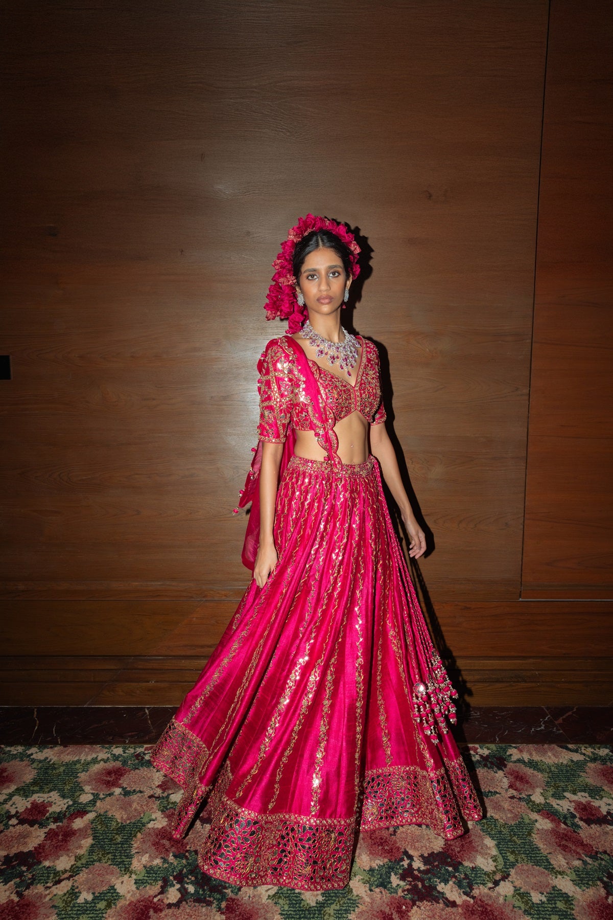 Raspberry  Lehenga set