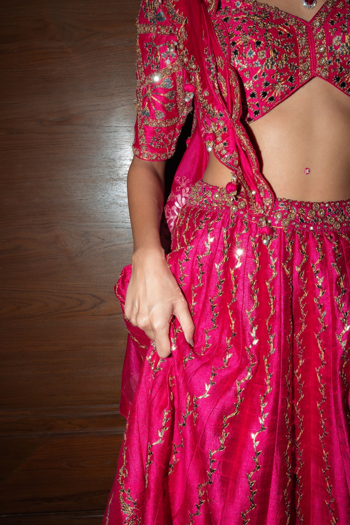 Raspberry  Lehenga set