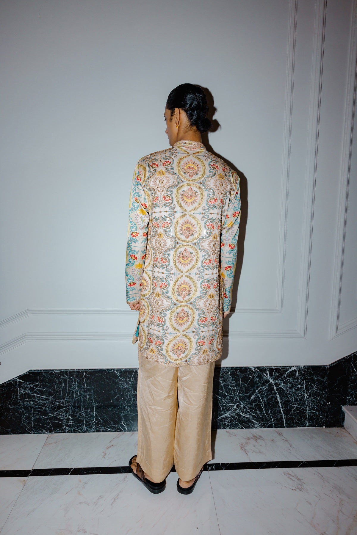 Ivory Printed Kurta Set
