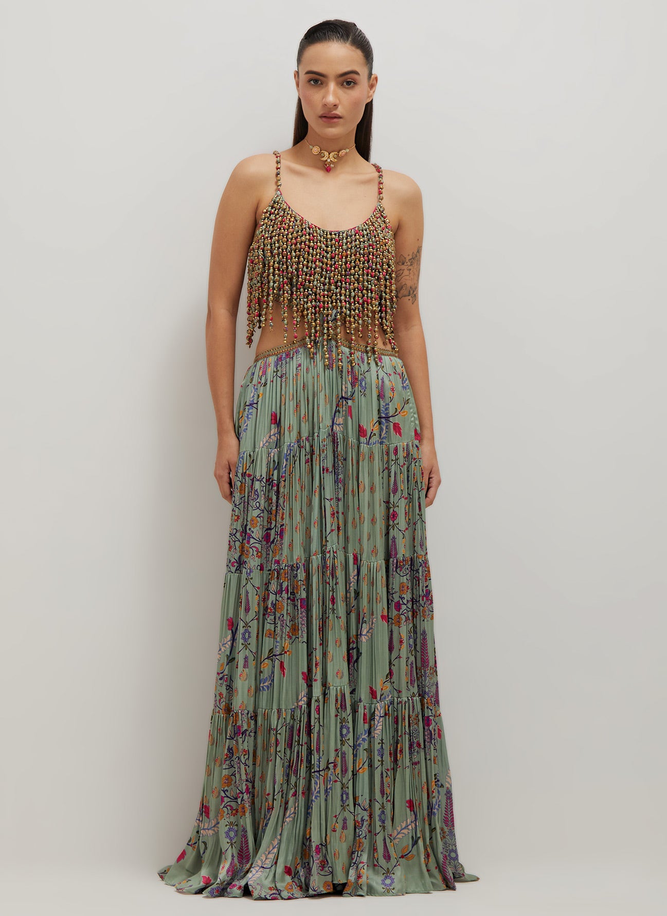 Beaded Maxi Dress
