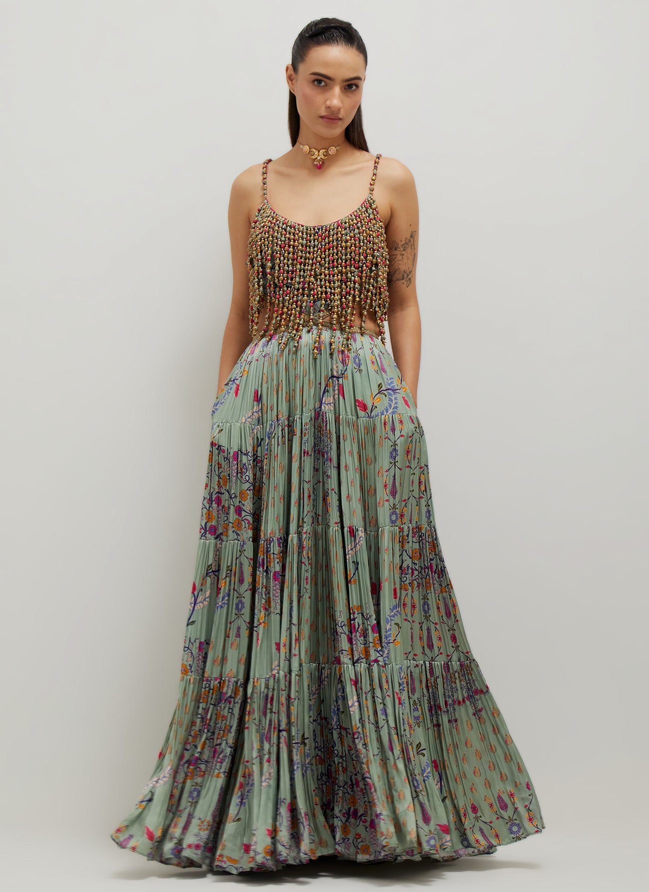 Beaded Maxi Dress