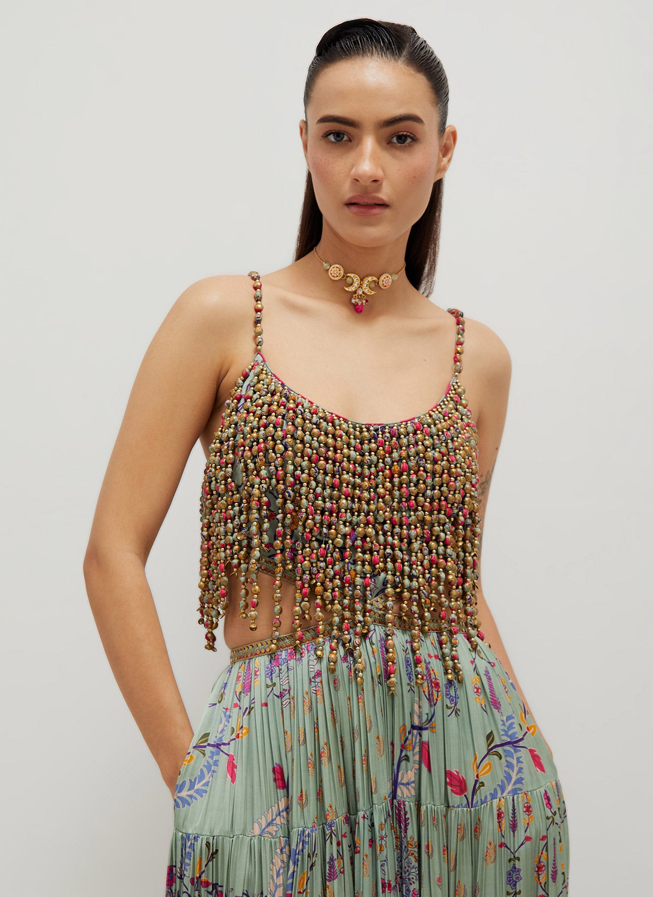 Beaded Maxi Dress
