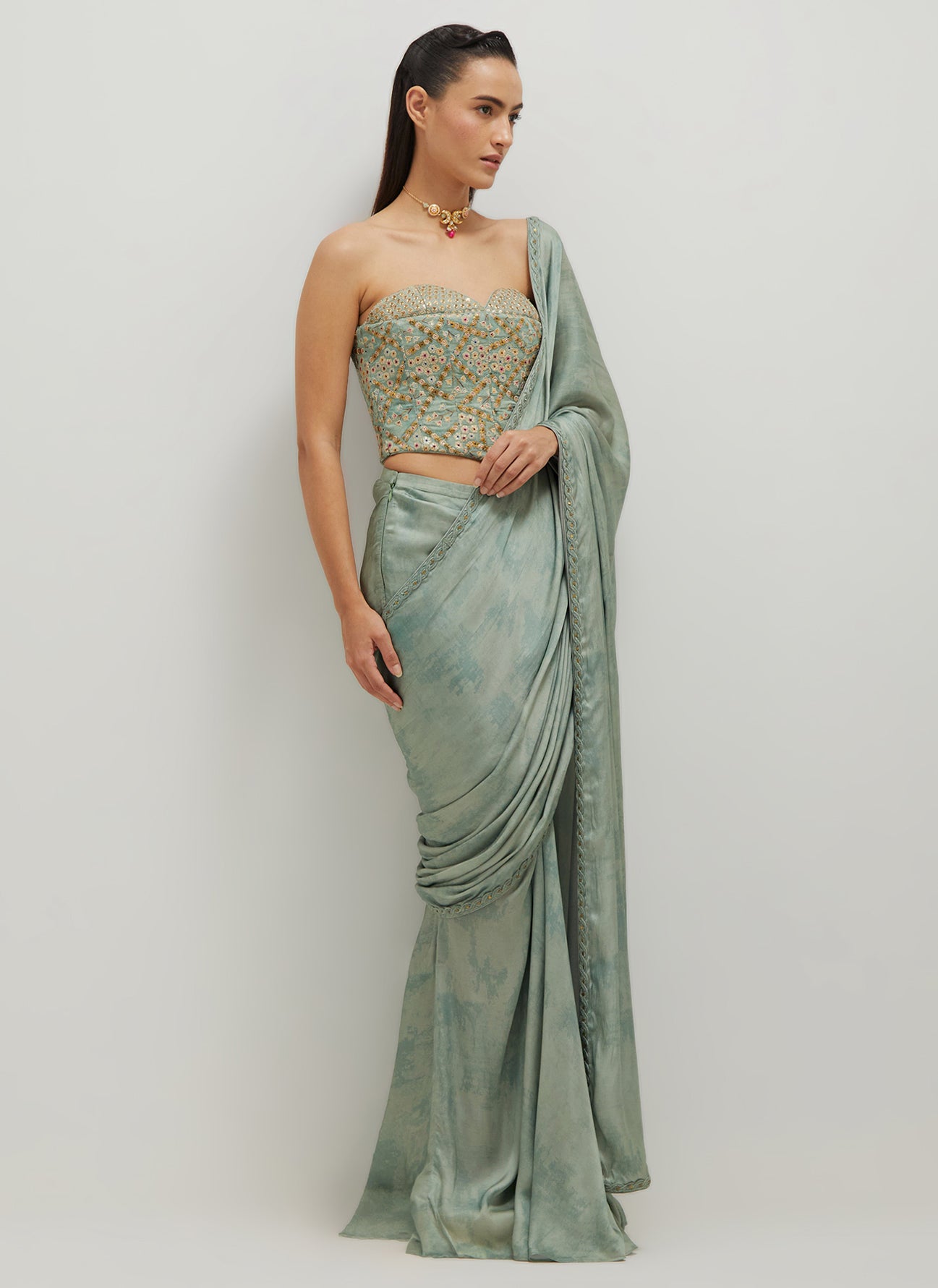 The Corset Drape Saree