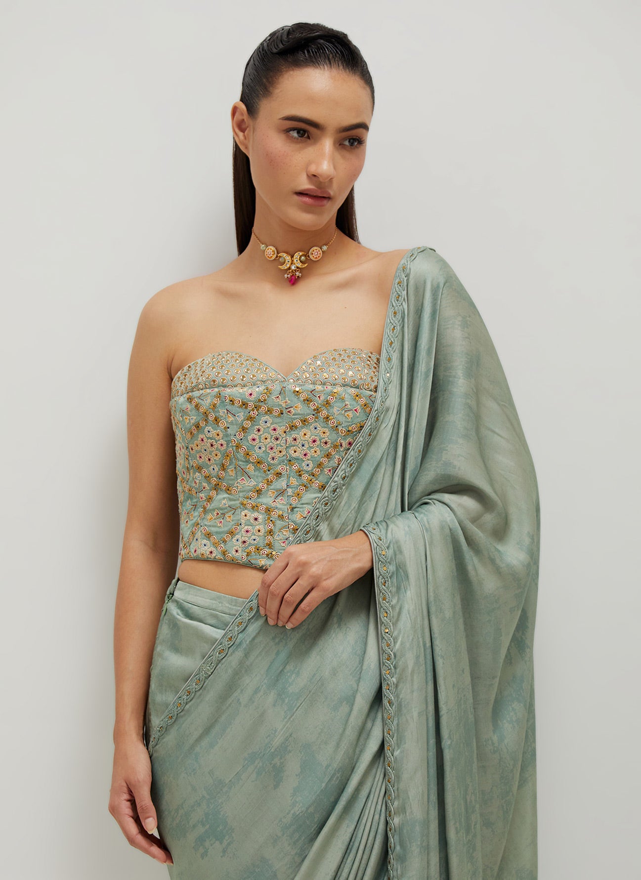 The Corset Drape Saree