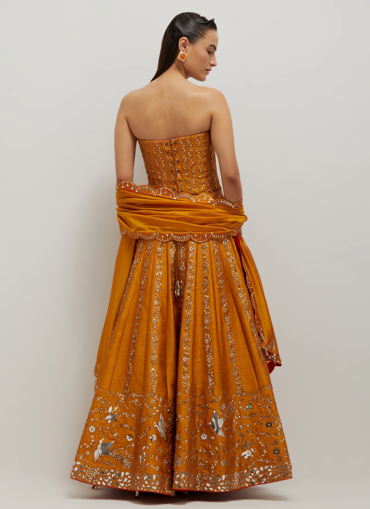 Sarso Off Shoulder Anarkali