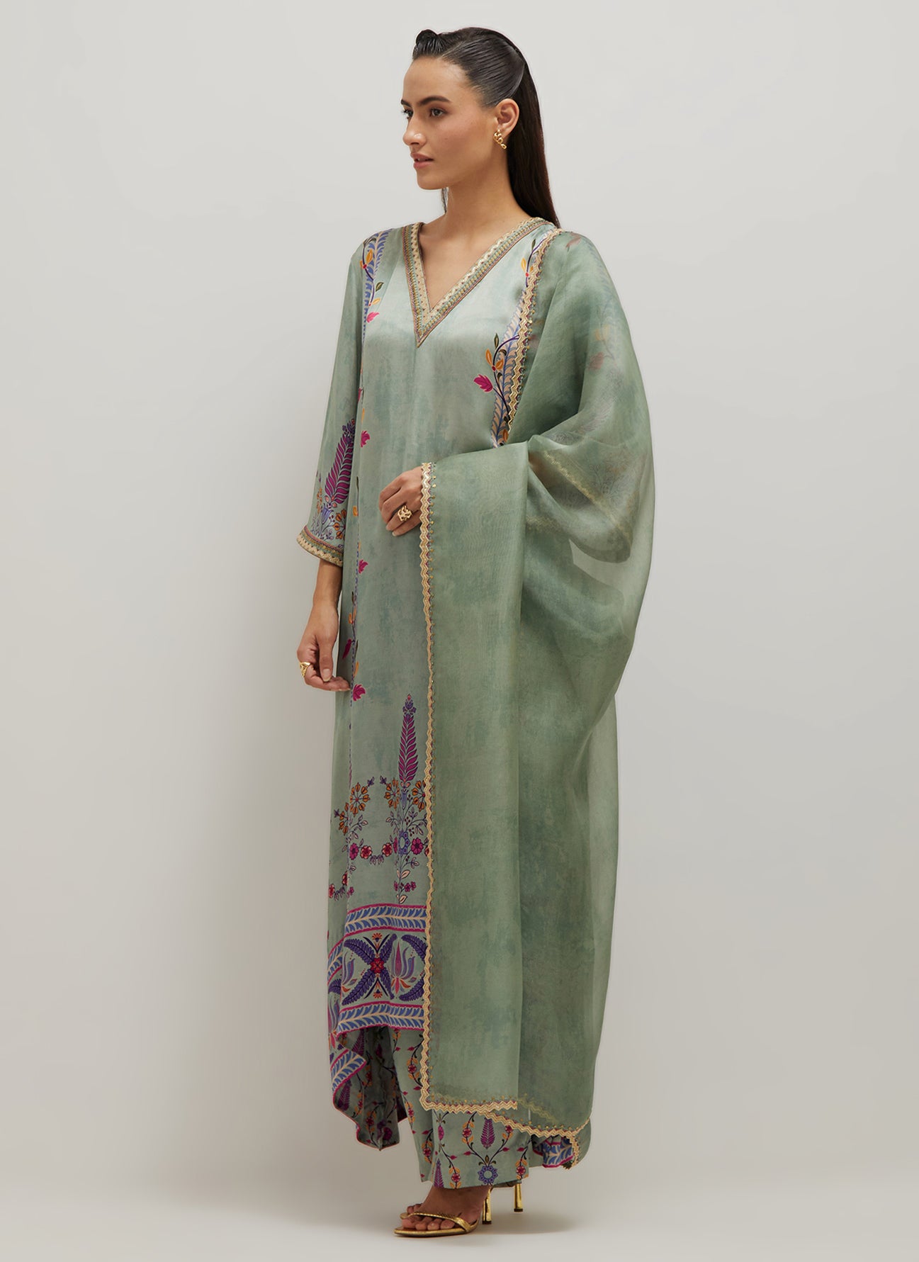 Kaftaan Kurta Set