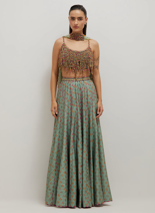 Moh Top And Skirt Set