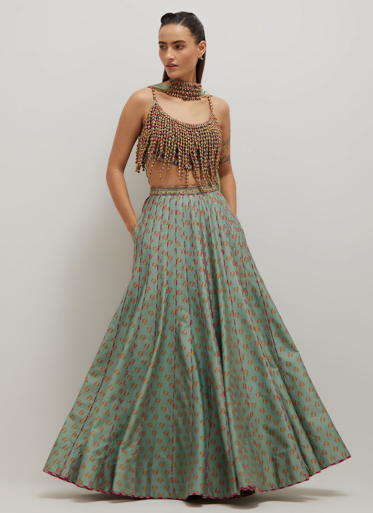 Moh Top And Skirt Set