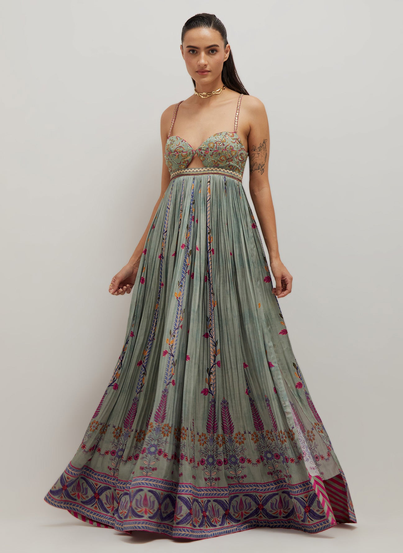 Sage Bralette Maxi Dress