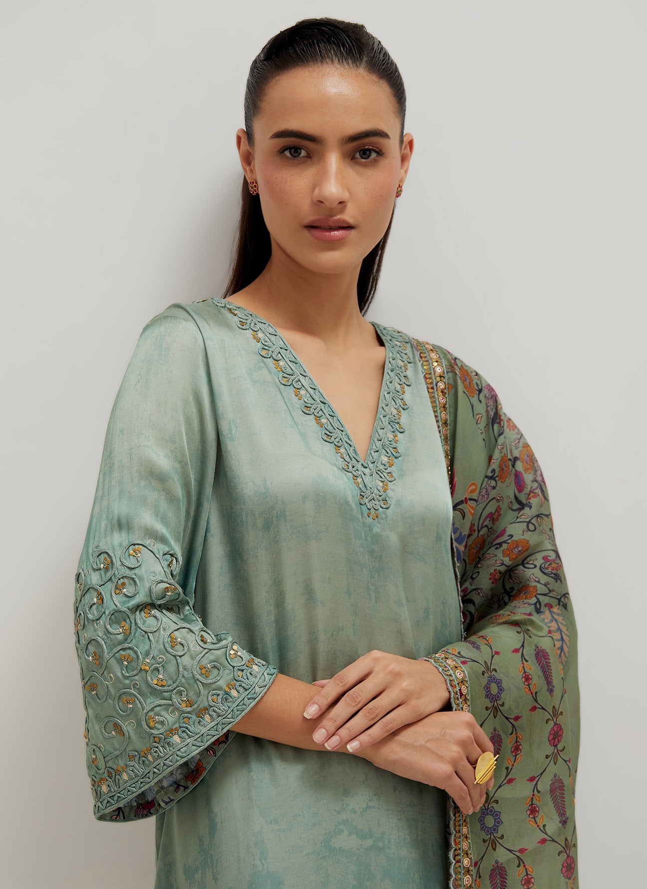 Kaftaan Kurta Set