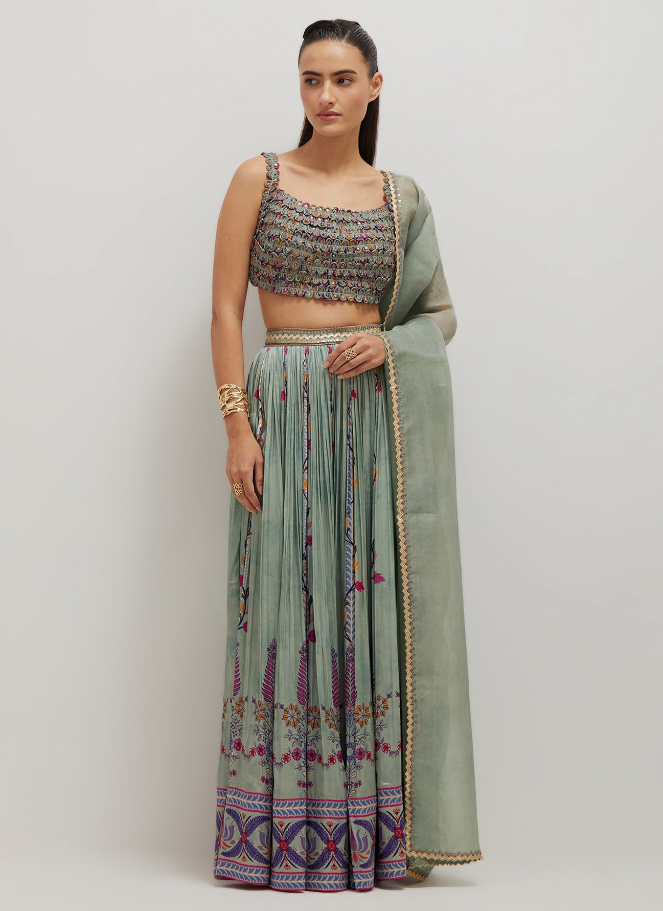 Dori Blouse Lehenga Set