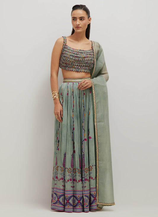 Dori Blouse Lehenga Set