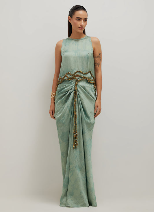 Sage Top And Skirt