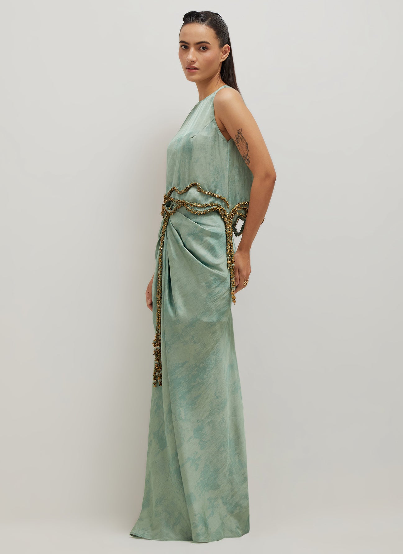 Sage Top And Skirt